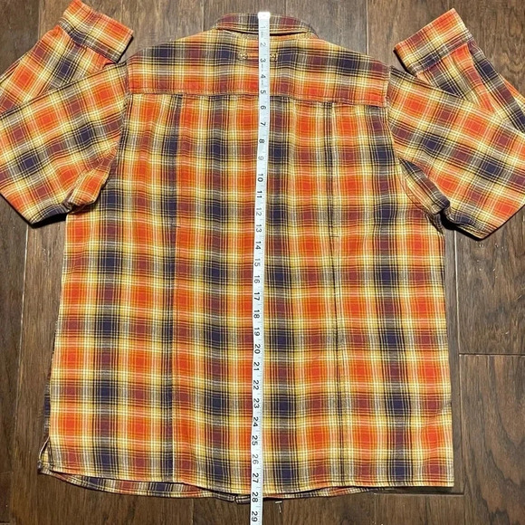 Vintage Duluth Trading Co Plaid Button Up Flannel Shirt - Picture 5 of 7